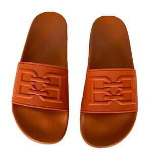 Bally Scotty Men's Slide Rubber Mandarin Logo Sandals 12 US 6300612 Italy NIB